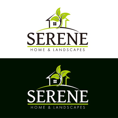 logo for Serene Home & Landscapes Design por Kangkinpark