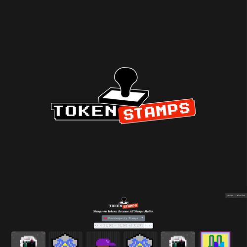 Logo for pixel-based artwork platform Design by Beryllus