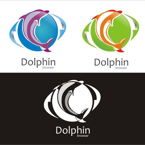 New logo for Dolphin Browser Diseño de enkodesign