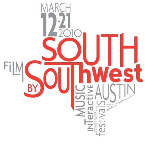 Design Official T-shirt for SXSW 2010  Design by Wylee