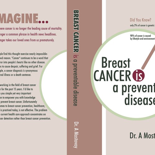 Create a catchy book cover for Breast Cancer Is A Preventable Disease Design by freshvision