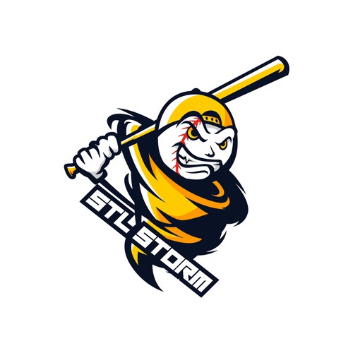Youth Baseball Logo - STL Storm Design by Sandy_Studios