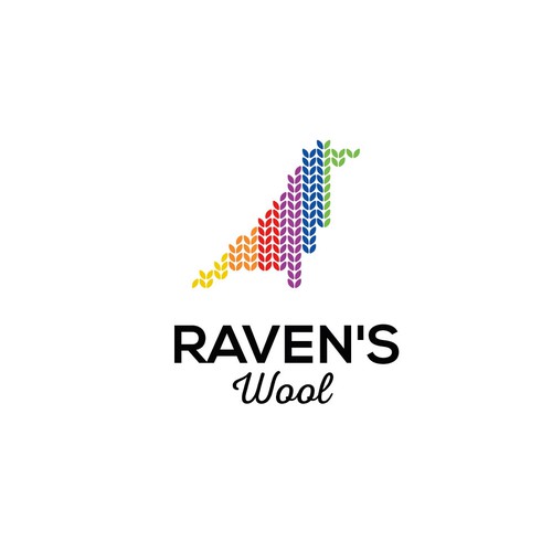 Raven's Wool Label Icon Design by Mot®