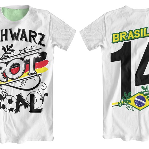 Football! World Cup! Summer! But hey ... what to wear? The alternative german football jersey! Design by Boket