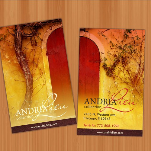 Create the next business card design for Andria Lieu デザイン by Skavolta
