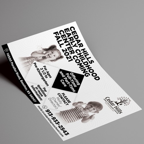 Half Page Flyer for Preschool-ontwerp door GD @rtist