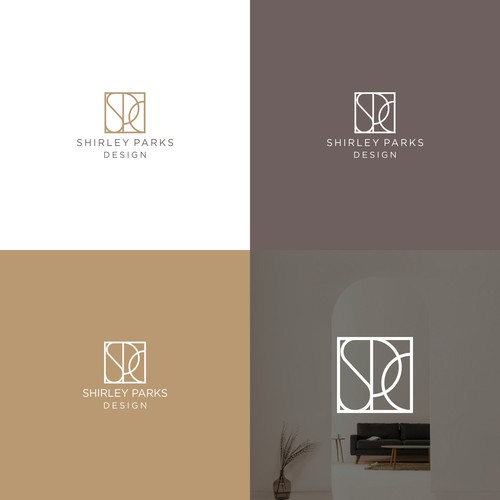 "interior designer wants to express sophisticated minimal chic" winning Logo & business card