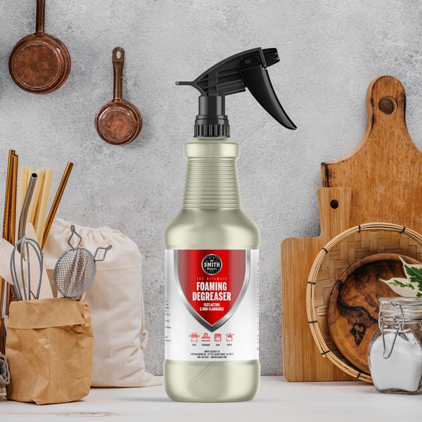 Foaming Degreaser label for a spray bottle