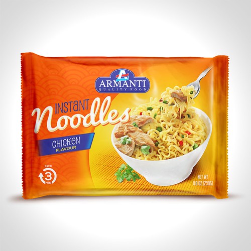 New Armanti Instant Noodles Design réalisé par tomdesign.org