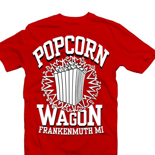Help Popcorn Wagon Frankenmuth with a new t-shirt design Design by JamezD