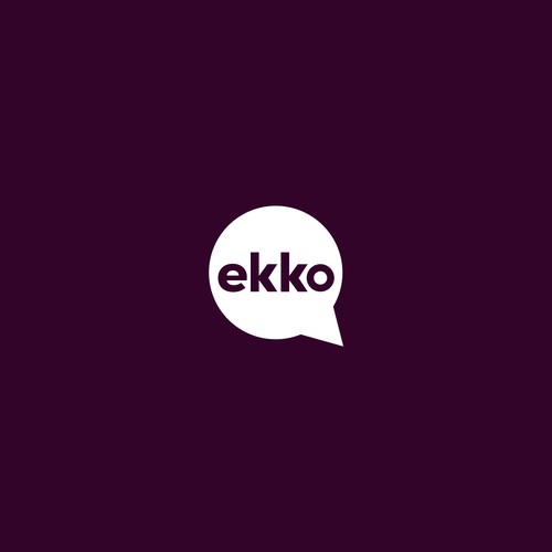 SIMPLE LOGO - ekko Letters then dm after Design by Saveht