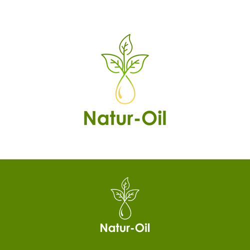 Logo representing bio based oil products. Design réalisé par semar art