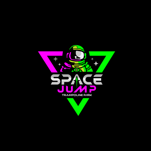 Space Jump Trampoline Park - Logo Design For Space Themed Adventure Park Design by PUJYE-O