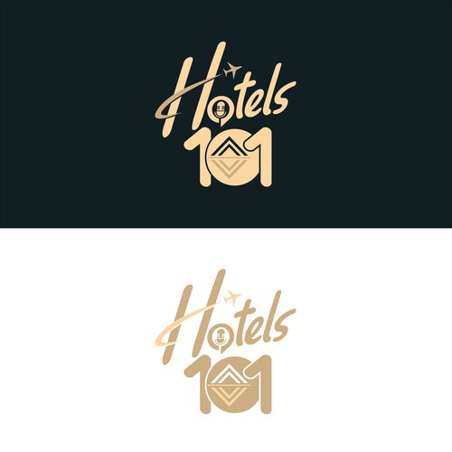 Create a logo for a podcast called - Hotels 101 - incorporate a hotel in the logo Design by i-ali