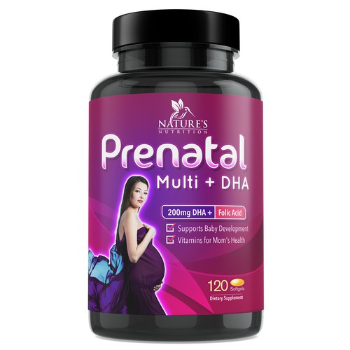 Design di Prenatal Vitamins Label Design needed for Nature's Nutrition di ted181 dexign