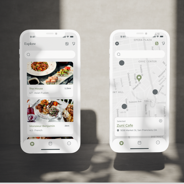 Restaurant Reservation App Design