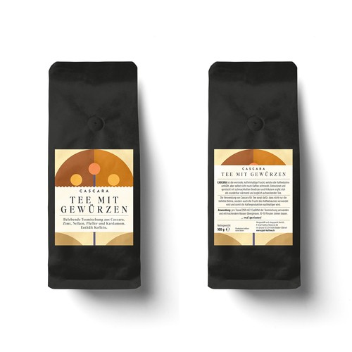 Design Cascara tea label di MKaufhold