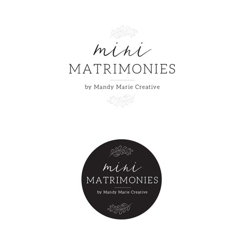 Mini Matrimonies Logo Needed For Micro Wedding Ceremonies! Design by alediba