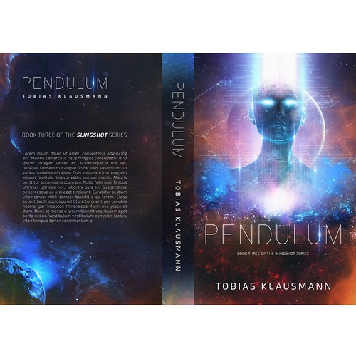 Book cover for SF novel "Pendulum" Design by LMess