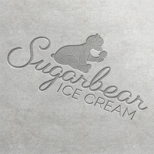 Create a vintage, monochromatic bear logo for Sugarbear Ice Cream! Design by KelvinH