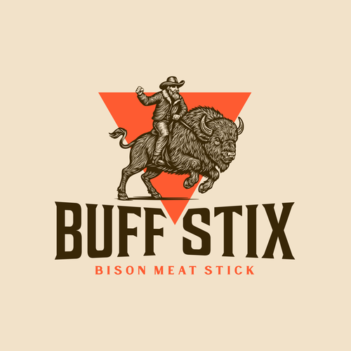 Buff Stix...Lean, Delicious, Buffalo Strong. Design by Brazuca Studio