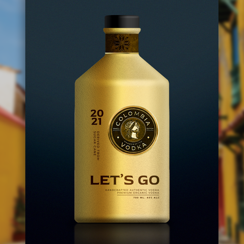 LET'S GO Organic Vodka Design by Sikman Design