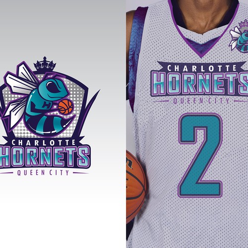 Community Contest: Create a logo for the revamped Charlotte Hornets! Ontwerp door insanemoe