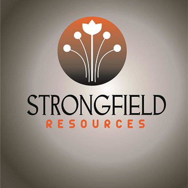 Bold, clean, crop-related design for StrongField Resources