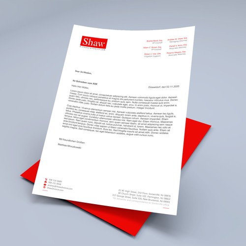 Letterhead for Divorce & Family Law Firm; Modern, Minimalist, Conservative Design Design by Xclusive16