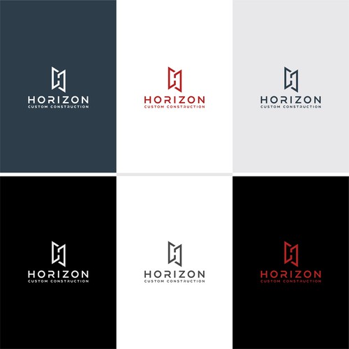 Horizon Custom Construction Logo Design Design by awais2creative