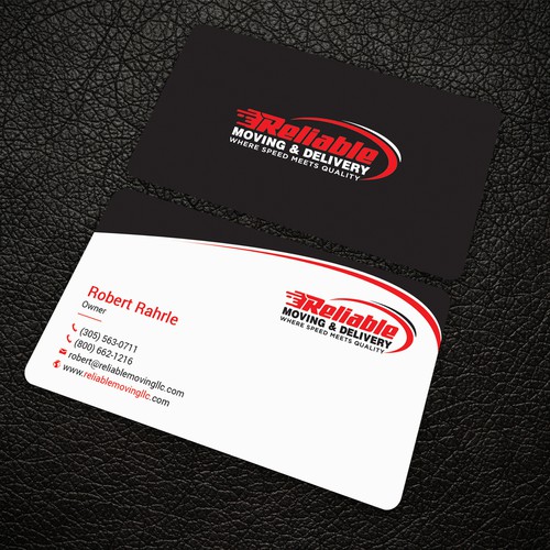 Business Card Design for Moving Company Diseño de ™SF_Design™