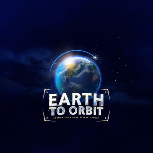 Realistic Logo for "Earth to Orbit" Sales Course. Achieve financial freedom through real estate. Design by Workpit