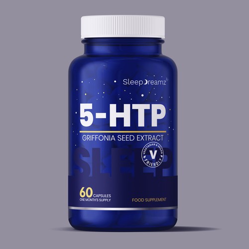 Sleep Supplement Label Design for Global Sleep Brand Design by gs-designs