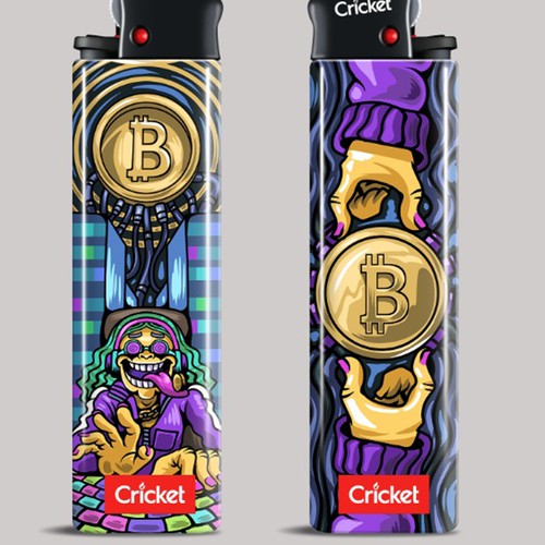 Create illustrations for a limited collection of Cricket Lighters (Multiple Winners) Design by brightoneart