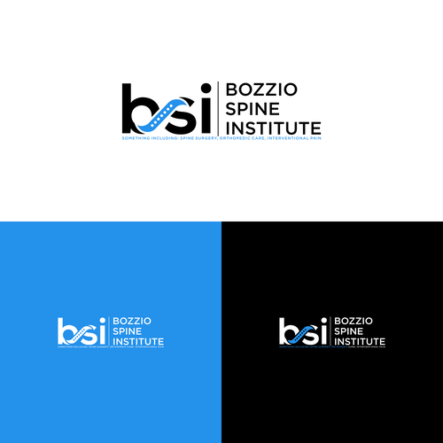 "Bozzio Spine Institute Logo" winning Logo & hosted website
