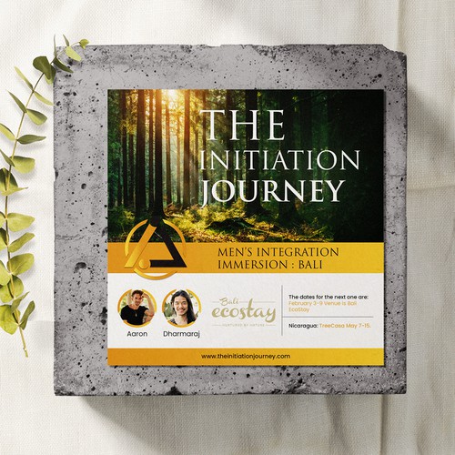 The Initiation Journey Retreat for Men Design by Tanny Dew ❤︎