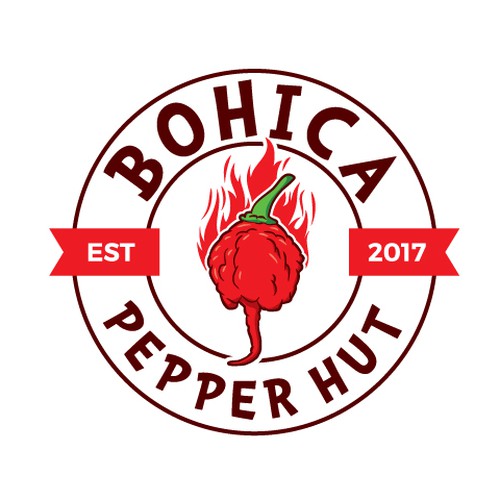 Design a Logo for: Bohica Pepper Hut | Logo design contest