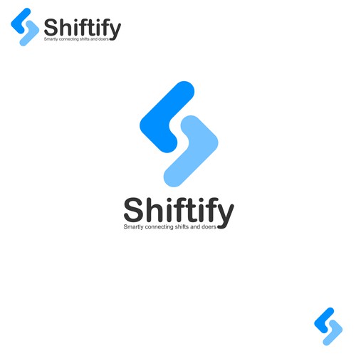 Minimalist and modern logo design for modern work shift management application Design by jasterxinan