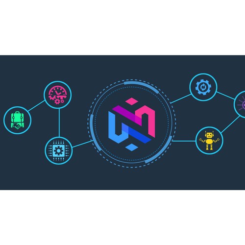 Twitter background design for blockchain project Design by lakshmi.tammisetti99