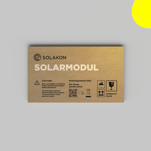 Create a nice Packaging Design for Solar Panels Design by Ahmed.elroumi
