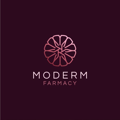 Modern skin care logo that combines science/medicine with nature Design by Fano Design