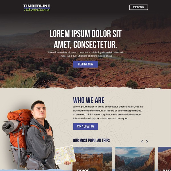 Design by Kelvin Junius titled "Africa tour website"