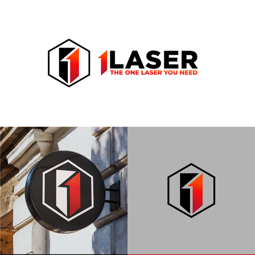 Please design the best logo for consumer laser industry for "1 Laser" Design by canda