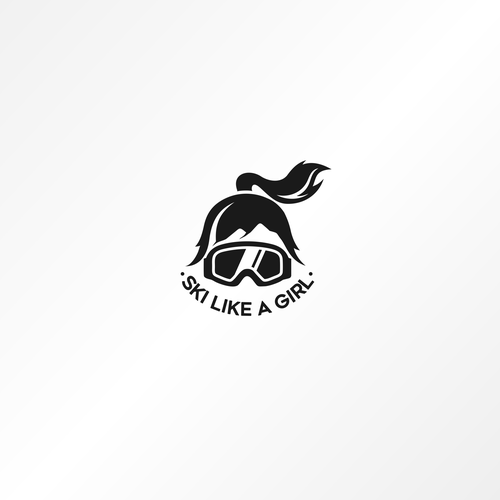 a classic yet fun logo for the fearless, confident, sporty, fun badass female skier full of spirit デザイン by galpram