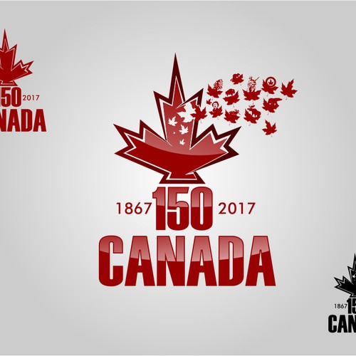 Community contest: Design Canada’s 150th birthday logo! Design by starlinergraphics