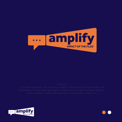 Amplify Logo Design by Design Republik