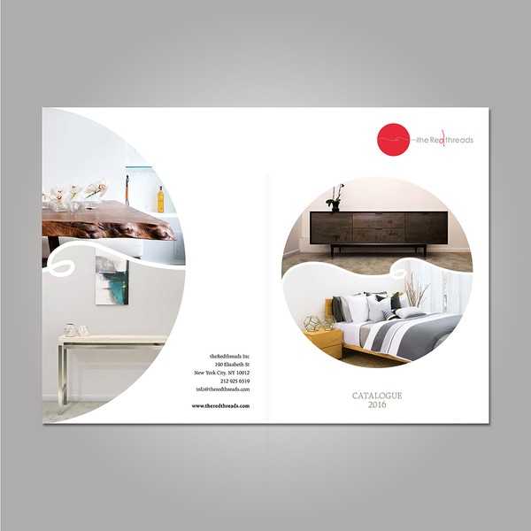 Design realizzato da paulabecattini intitolato "Catalogue "the Red threads" - Cover"