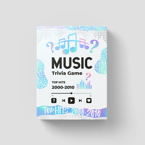 Create a packaging design for a music trivia game Design by znakovanj