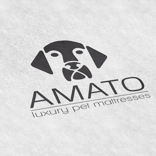 AMATO modern/luxury dog bed logo Design by Mirceski