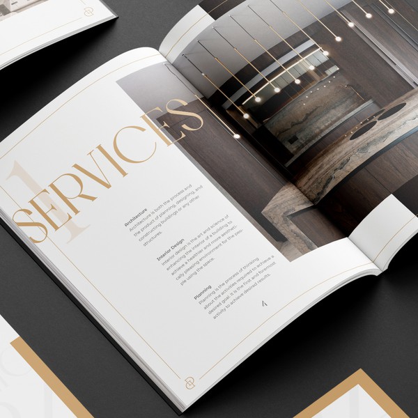 Brochure design: Duke of Design portfolio.